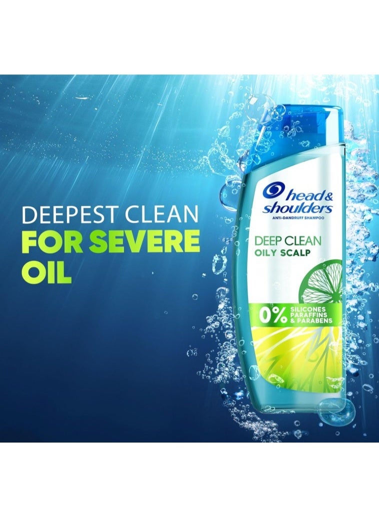 Head & Shoulders Deep Clean For SEVERE Itchy Scalp, Anti-Dandruff Shampoo, Free of Silicones, Parabens and Paraffins, 400 ml (Pack of 3) - Image 2